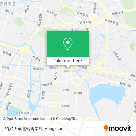 绍兴火车北站售票处 map