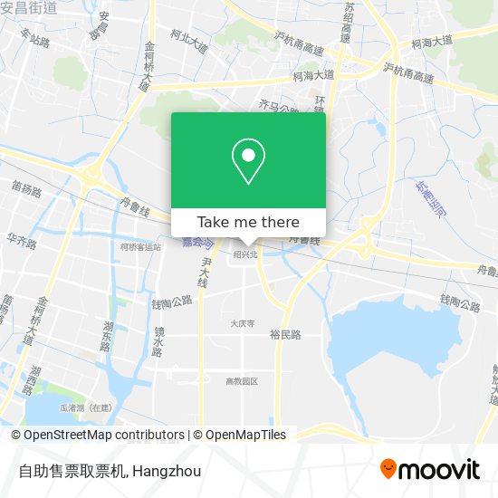 自助售票取票机 map