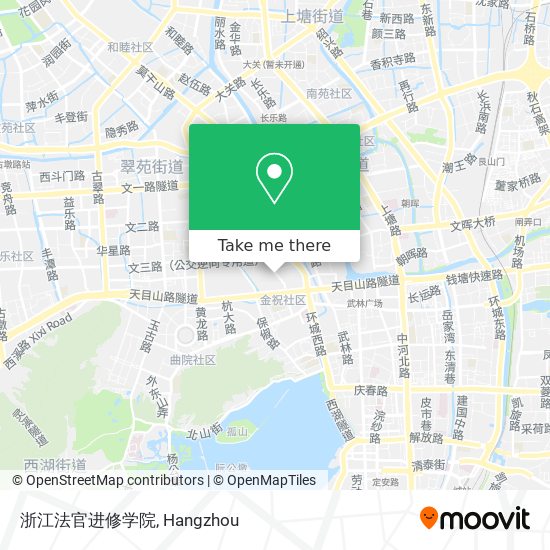 浙江法官进修学院 map