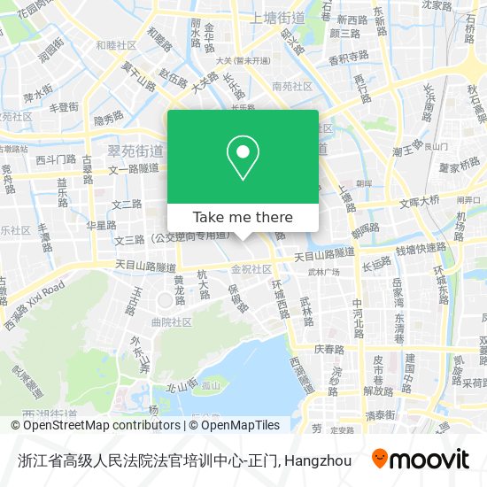 浙江省高级人民法院法官培训中心-正门 map