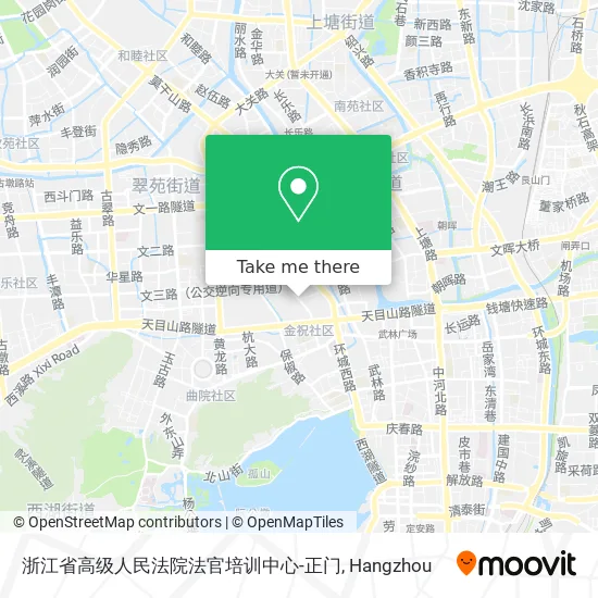 浙江省高级人民法院法官培训中心-正门 map
