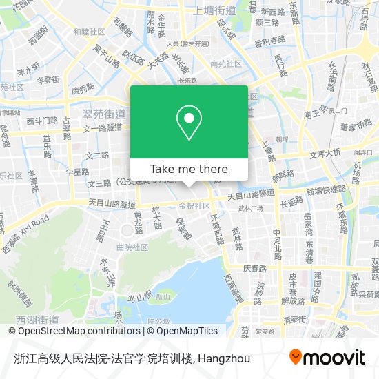 浙江高级人民法院-法官学院培训楼 map