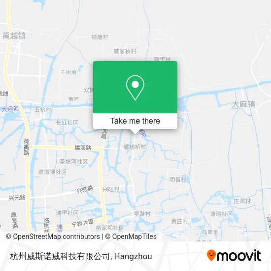 杭州威斯诺威科技有限公司 map
