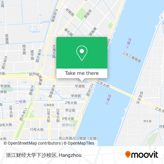 浙江财经大学下沙校区 map