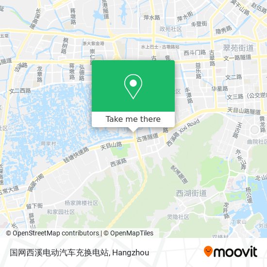 国网西溪电动汽车充换电站 map
