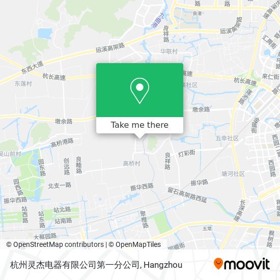 杭州灵杰电器有限公司第一分公司 map