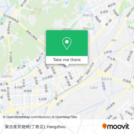 聚吉夜宵烧烤(丁桥店) map