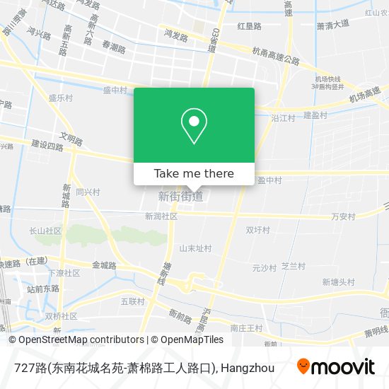 727路(东南花城名苑-萧棉路工人路口) map