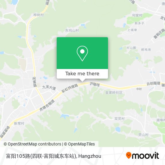 富阳105路(四联-富阳城东车站) map