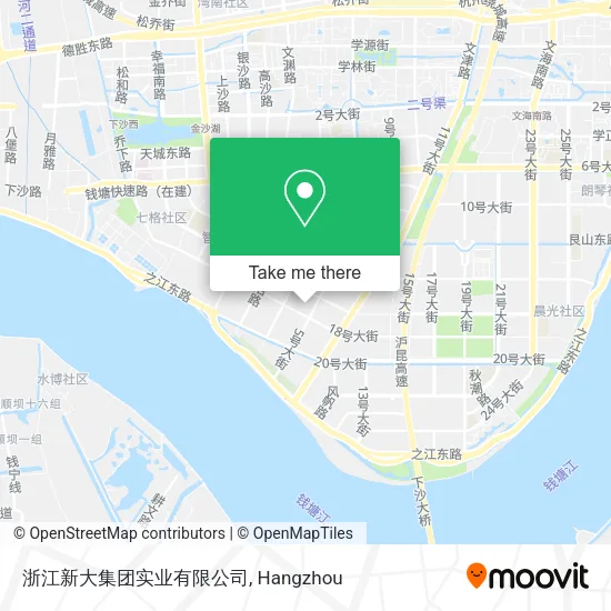 浙江新大集团实业有限公司 map