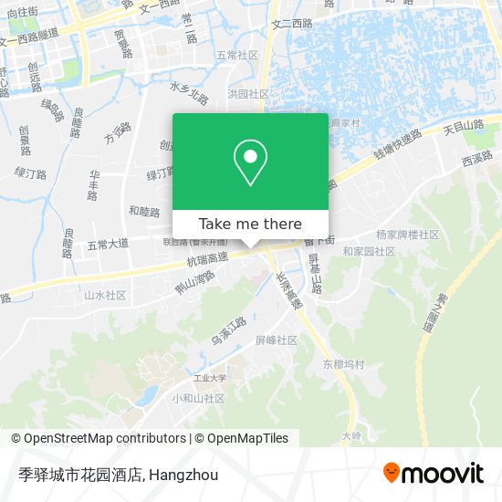 季驿城市花园酒店 map