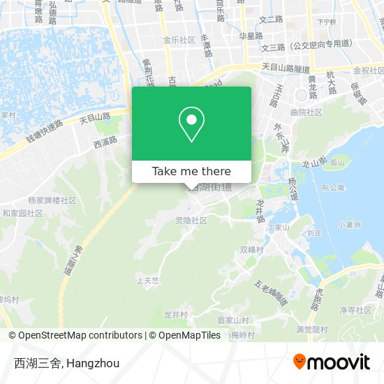 西湖三舍 map