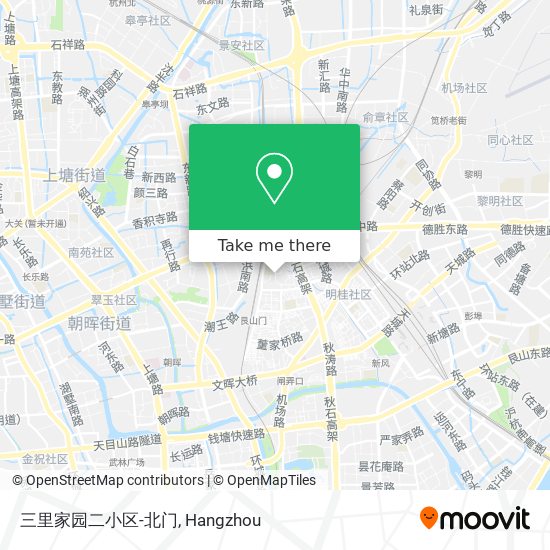 三里家园二小区-北门 map