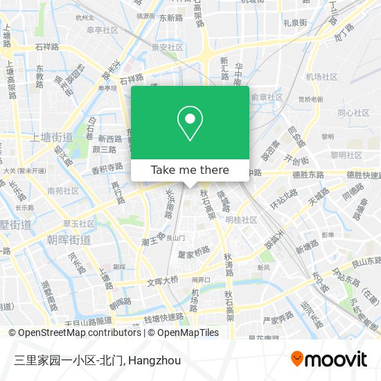 三里家园一小区-北门 map