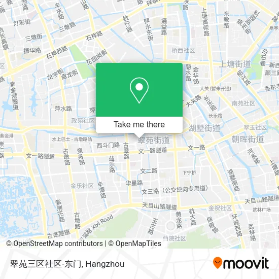翠苑三区社区-东门 map