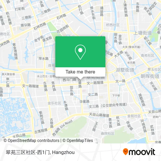 翠苑三区社区-西1门 map