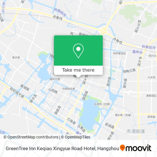 GreenTree Inn Keqiao Xingyue Road Hotel map
