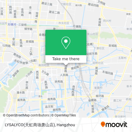 LYSALYCO(天虹商场萧山店) map
