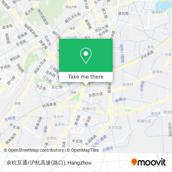 余杭互通/沪杭高速(路口) map