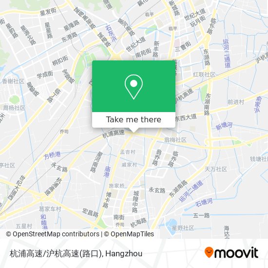 杭浦高速/沪杭高速(路口) map