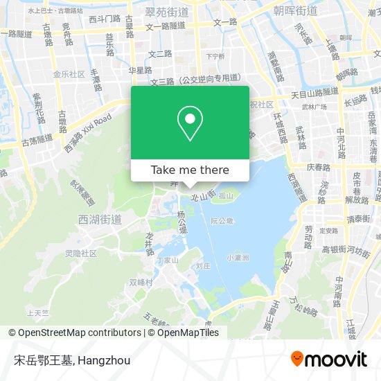 宋岳鄂王墓 map