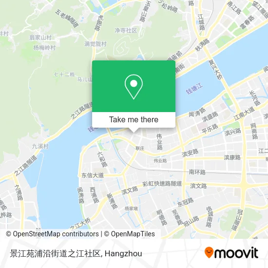 景江苑浦沿街道之江社区 map