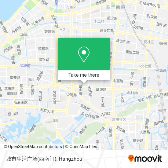 城市生活广场(西南门) map