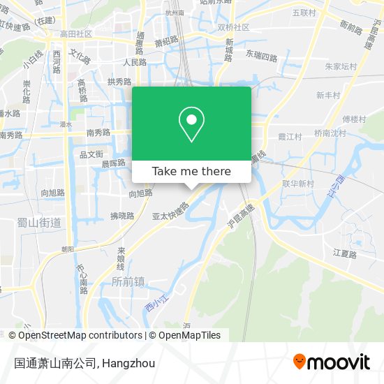 国通萧山南公司 map