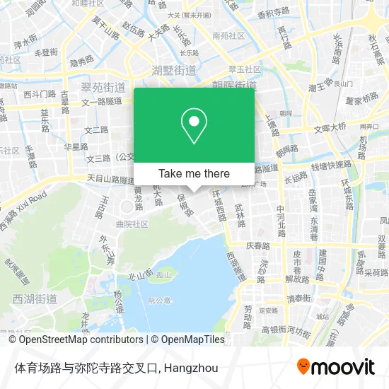 体育场路与弥陀寺路交叉口 map