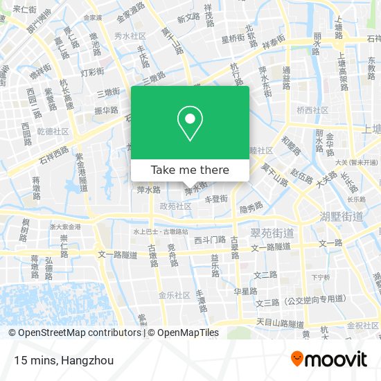 15 mins map