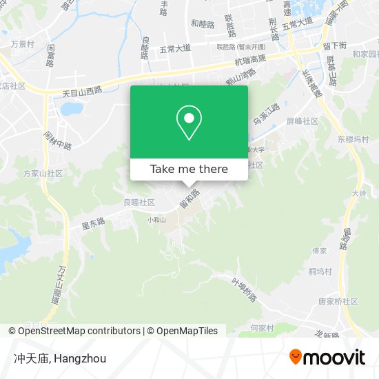 冲天庙 map