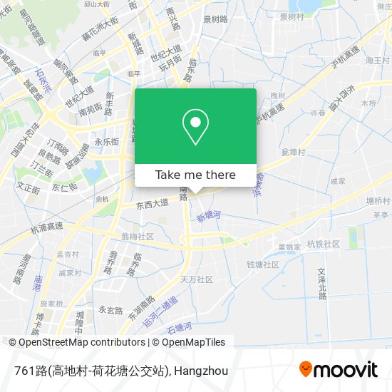 761路(高地村-荷花塘公交站) map