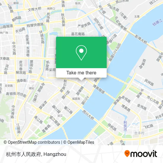 杭州市人民政府 map