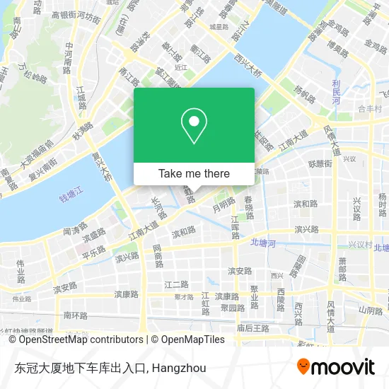 东冠大厦地下车库出入口 map