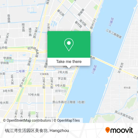 钱江湾生活园区美食坊 map