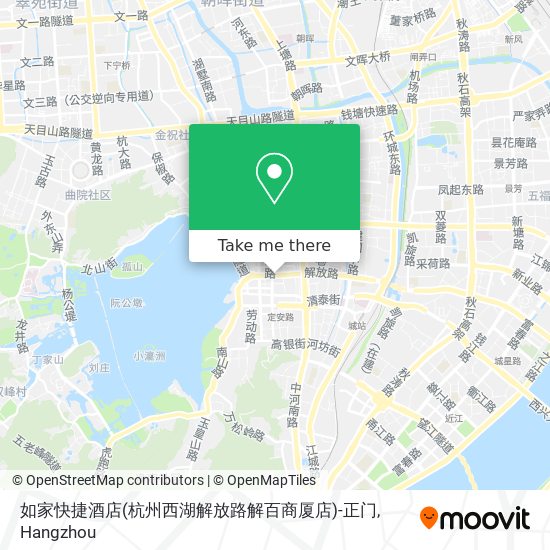 如家快捷酒店(杭州西湖解放路解百商厦店)-正门 map
