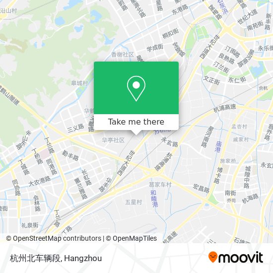 杭州北车辆段 map