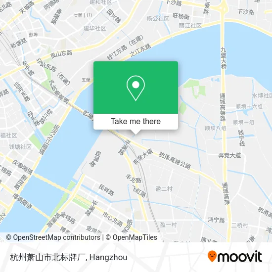 杭州萧山市北标牌厂 map