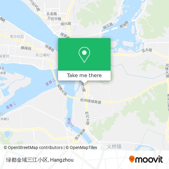 绿都金域三江小区 map