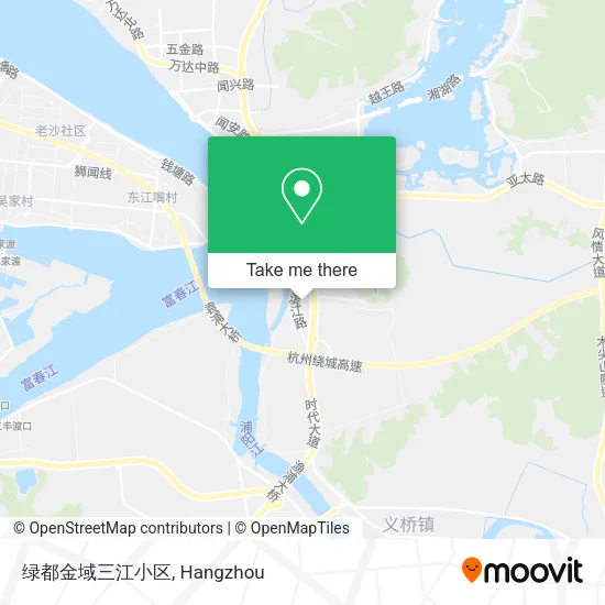 绿都金域三江小区 map
