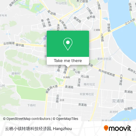 云栖小镇转塘科技经济园 map