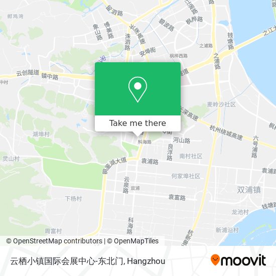 云栖小镇国际会展中心-东北门 map