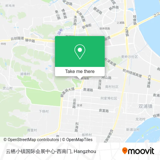 云栖小镇国际会展中心-西南门 map