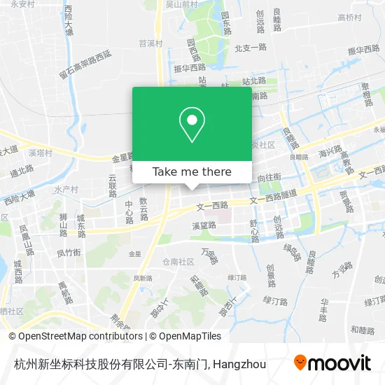 杭州新坐标科技股份有限公司-东南门 map