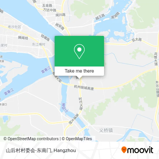 山后村村委会-东南门 map