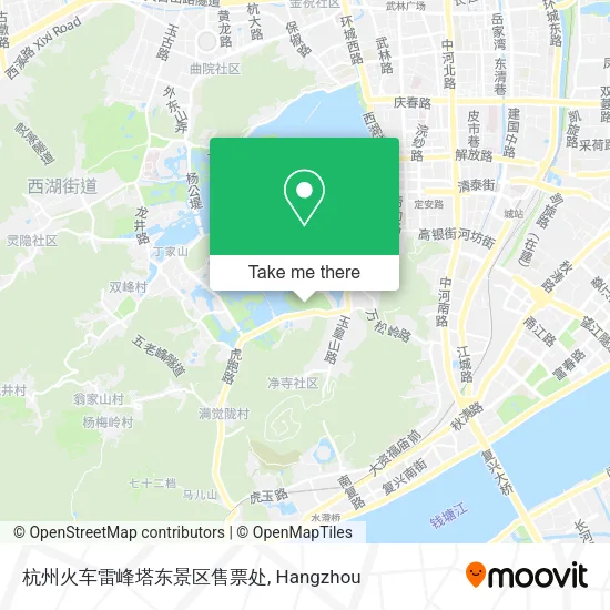 杭州火车雷峰塔东景区售票处 map