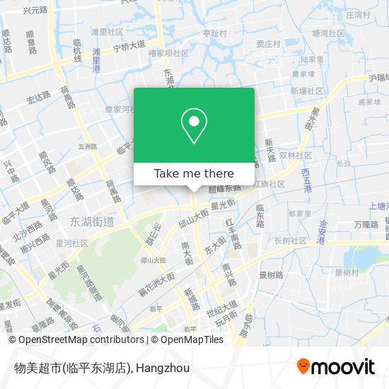 物美超市(临平东湖店) map