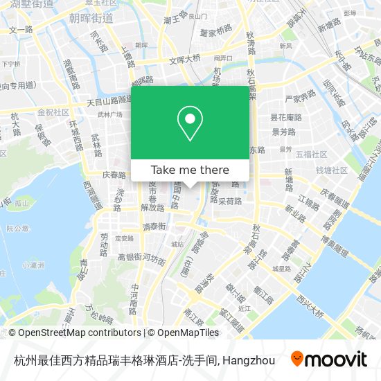 杭州最佳西方精品瑞丰格琳酒店-洗手间 map