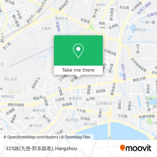 325路(九堡-郭东园巷) map