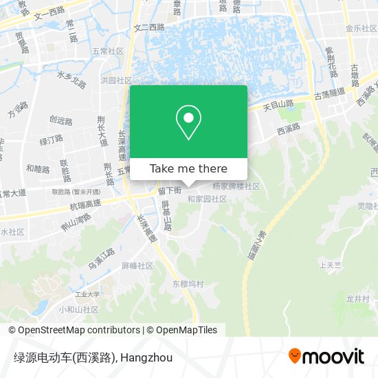 绿源电动车(西溪路) map